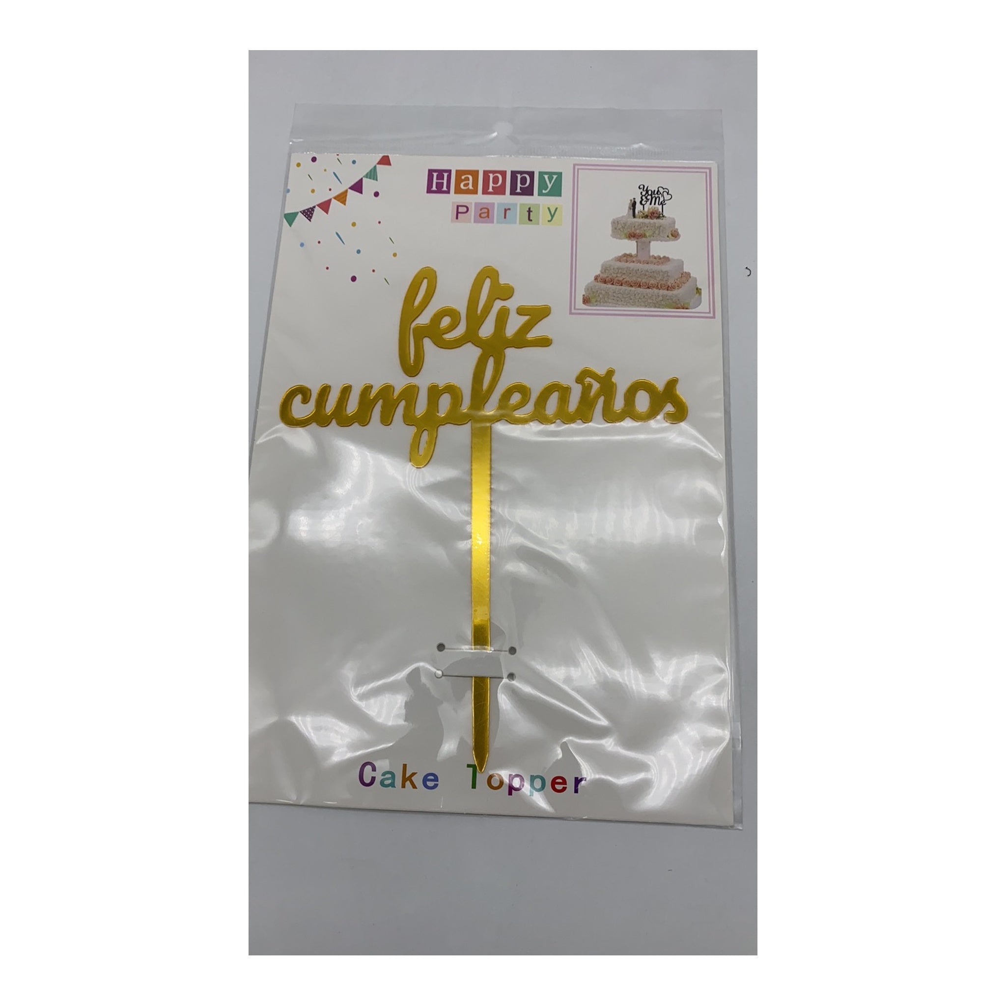 Topper F/Cumpleaños Gold 20 Inner